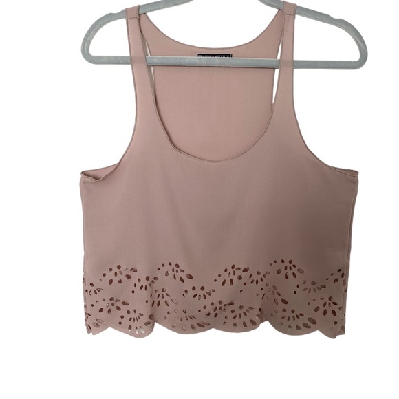 BRANDY Melville Cropped Top, One Size, Taupe - Picture 2 of 4